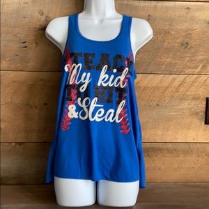 Baseball flowy tank